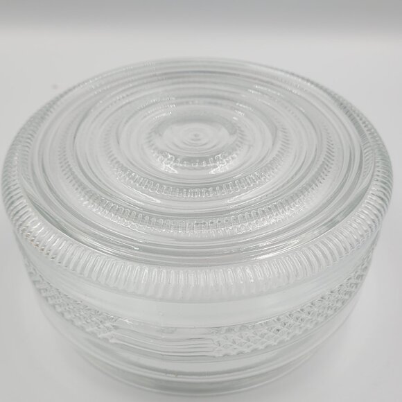 Vintage Glass Light Fixture Cover – Textured Dome Design - Picture 1 of 12
